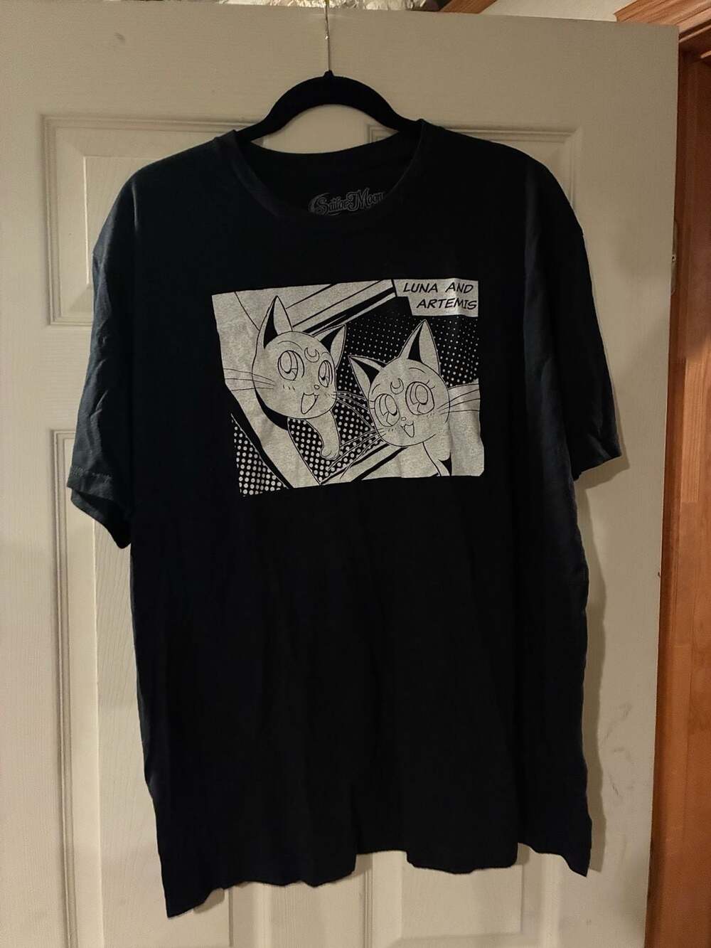 Sailor Moon Luna and Artemis Manga Graphic T-Shirt